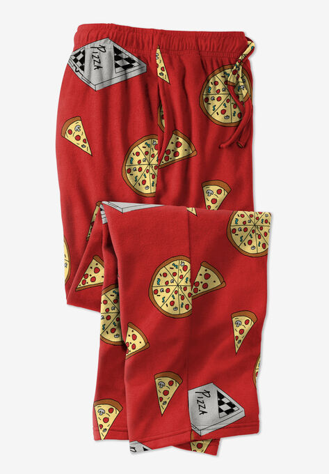 Lightweight Cotton Jersey Pajama Pants, PIZZA PARTY, hi-res image number null