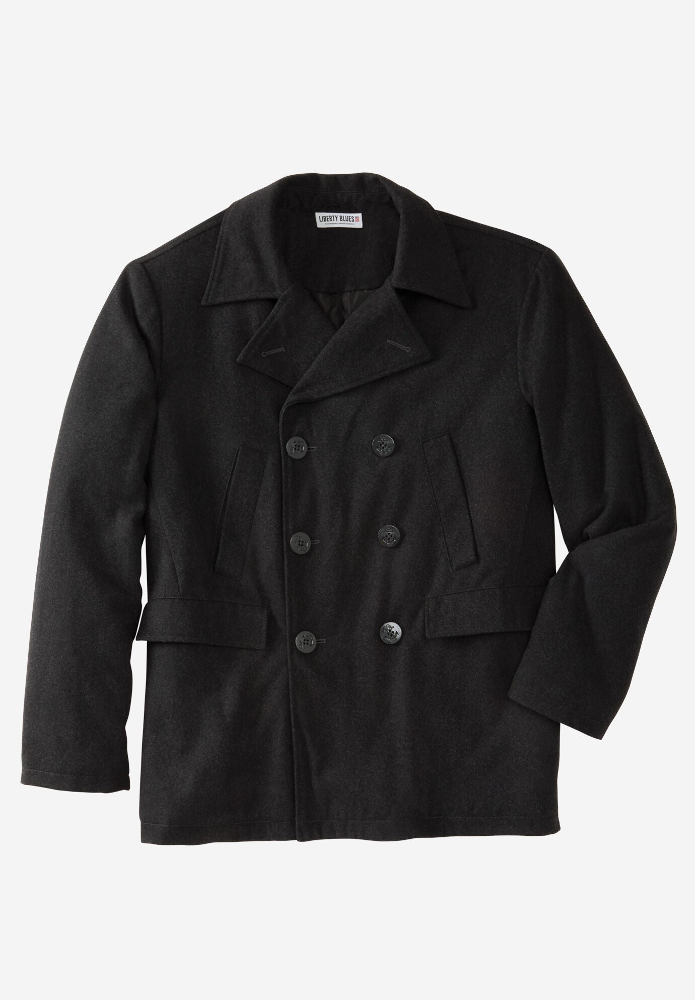 big tall mens wool coats