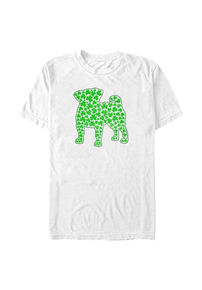 Dog Shamrock Fill Tops & Tees, WHITE, hi-res image number 0