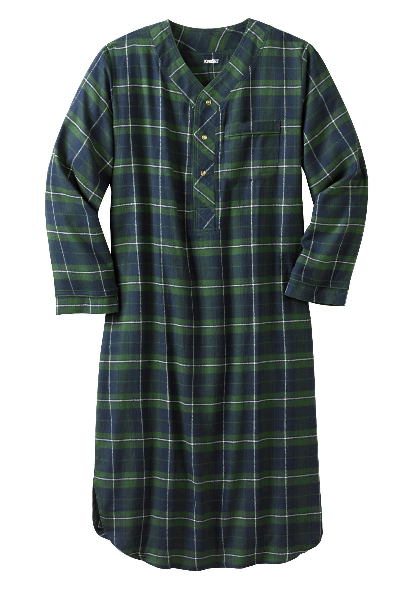 Plaid flannel best sale nightshirt