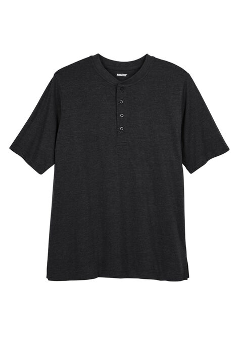 Shrink-Less™ Lightweight Henley T-Shirt, , hi-res image number null