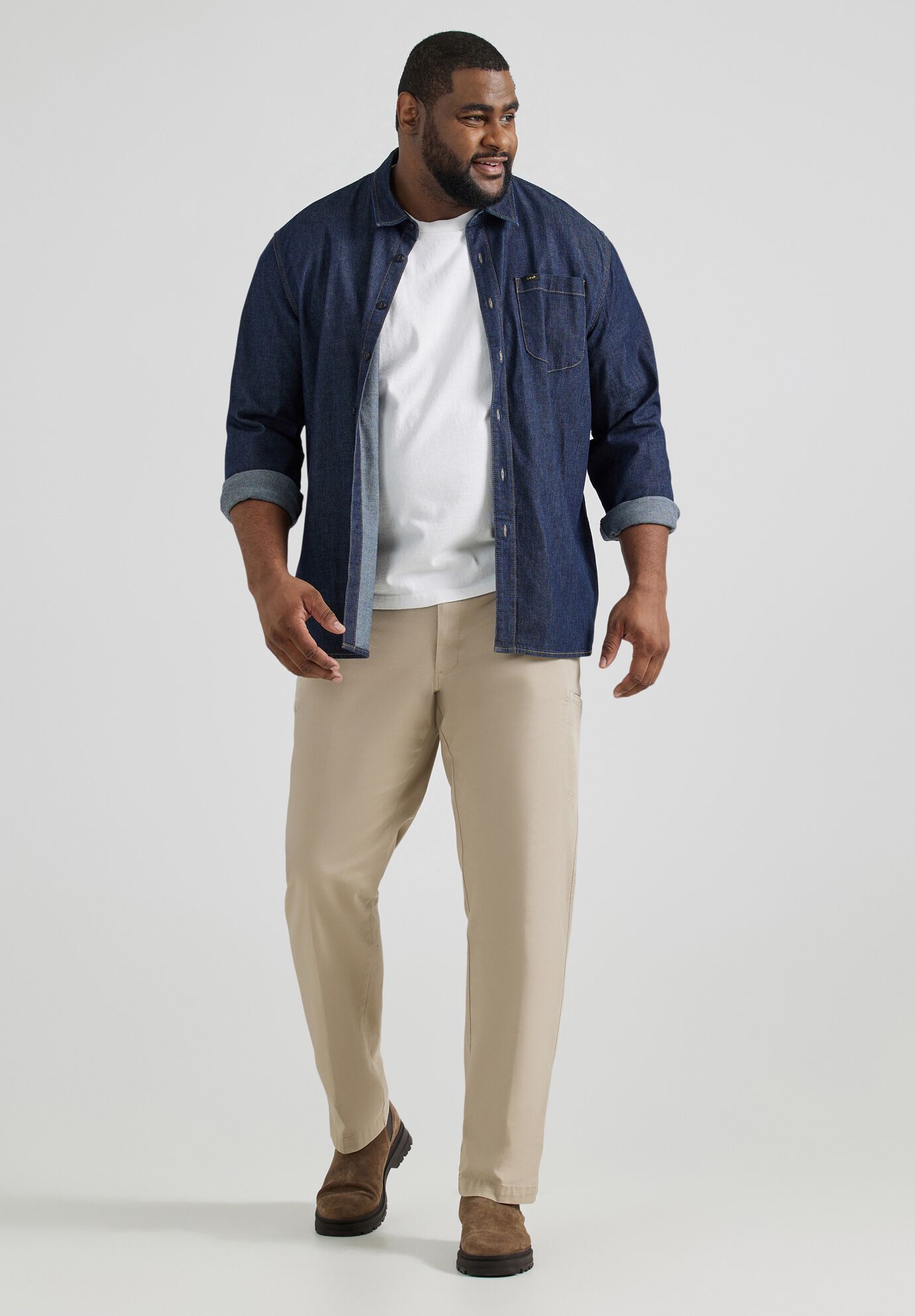 Lee Extreme Motion Straight Fit Cargo Pant, BUFF, hi-res image number 0