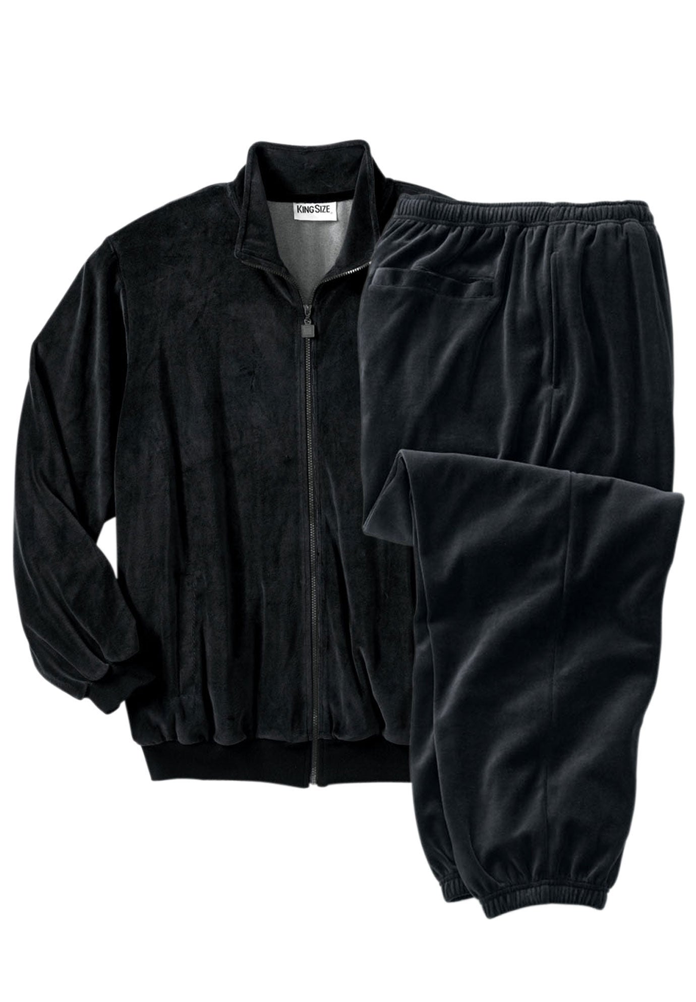 big and tall velour tracksuit