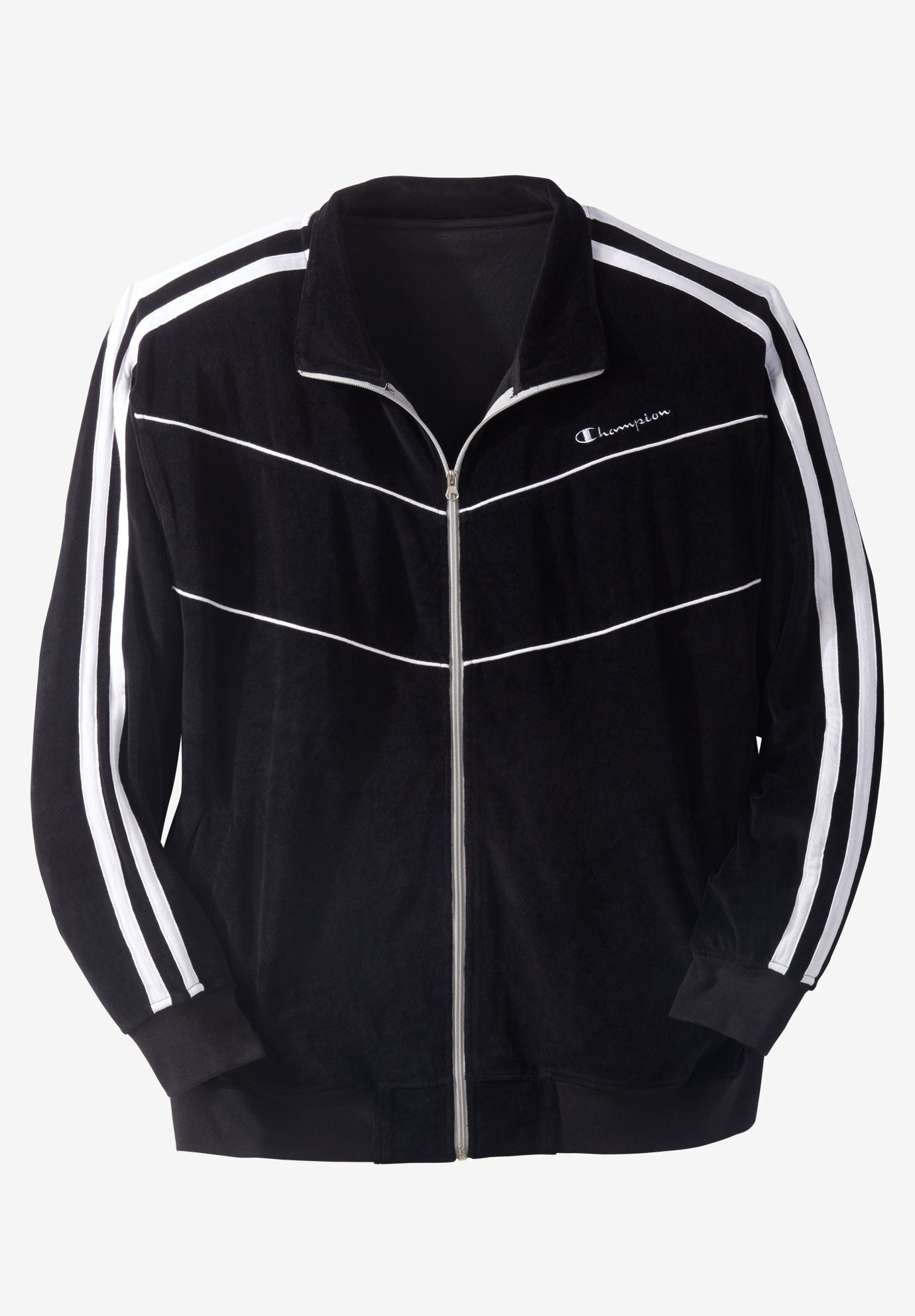 champion velour track top