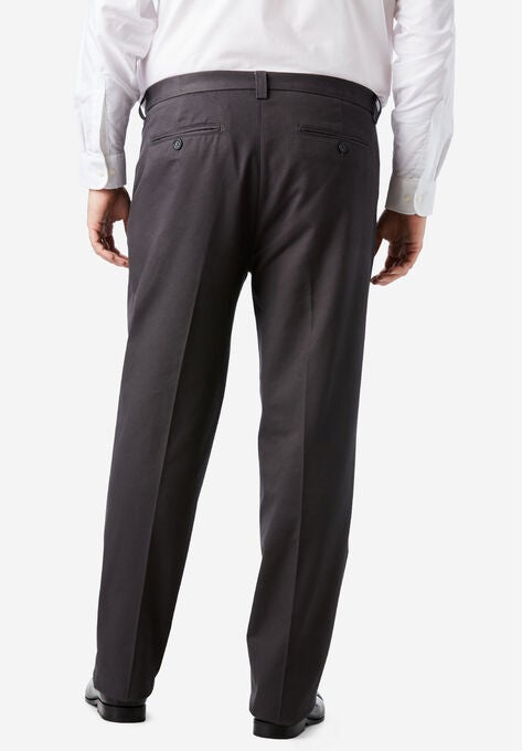 Classic Fit Wrinkle-Free Expandable Waist Pleat Front Pants, , on-hover image number null