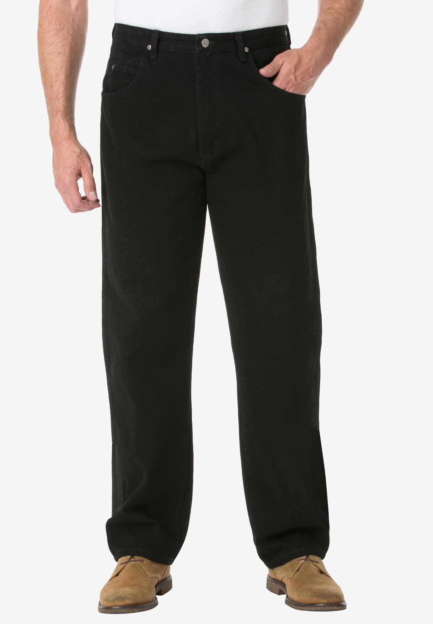 Wrangler® Relaxed Fit Classic Jeans, BLACK DENIM, hi-res image number 0