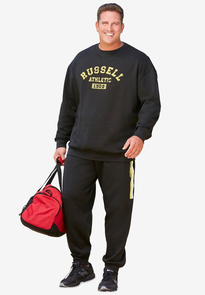 Crew Sweatshirt, BLACK, hi-res image number 0