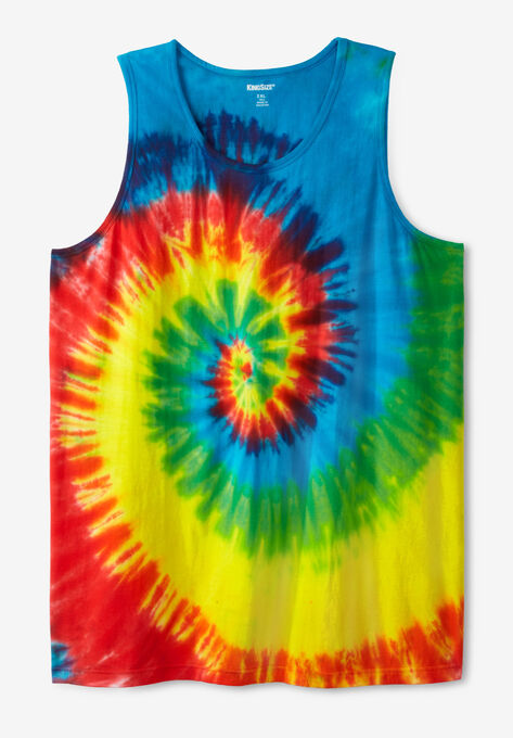 Shrink-Less™ Lightweight Tank, RAINBOW TIE DYE, hi-res image number null