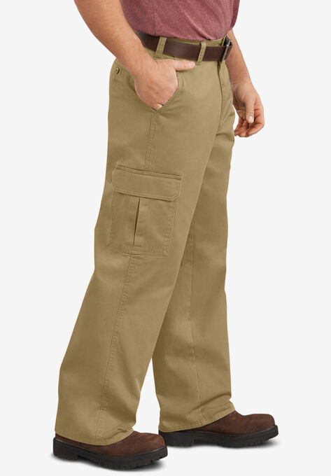 Loose Fit Straight Leg Cargo Pants | King Size
