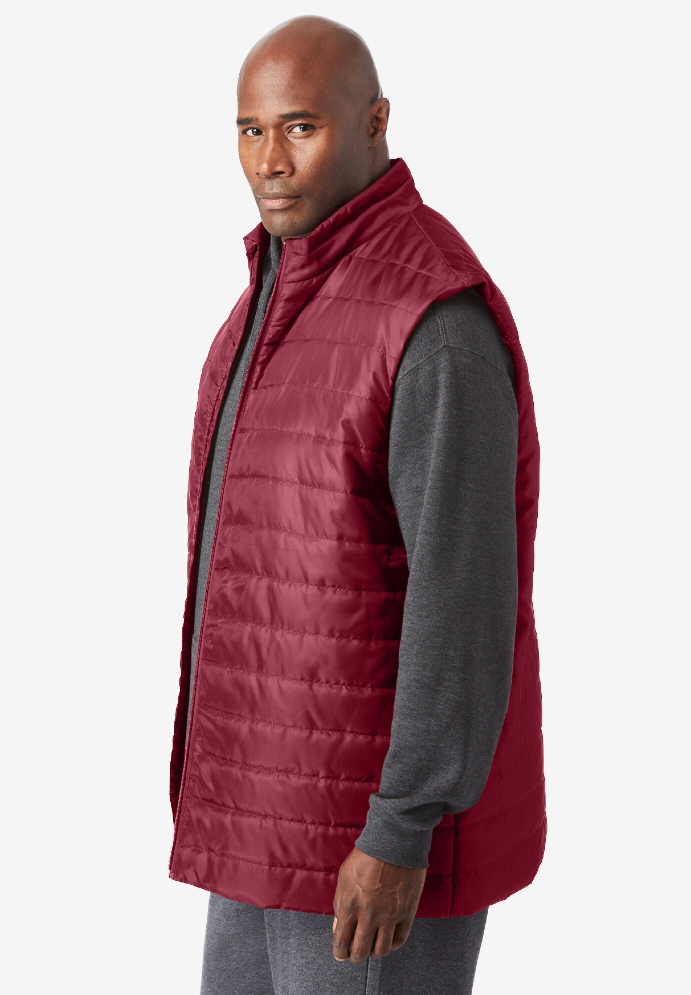 Maroon puffer vest discount