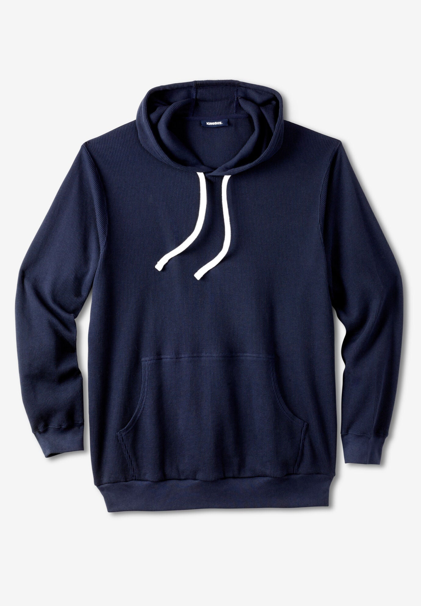 Waffle Knit Thermal Hoodie King Size