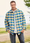 Flannel Full Zip Snap Closure Renegade Shirt Jacket by Boulder Creek, , alternate image number null