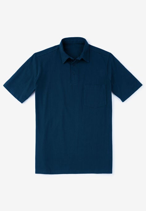 Heavyweight Jersey Polo Shirt, NAVY, hi-res image number null