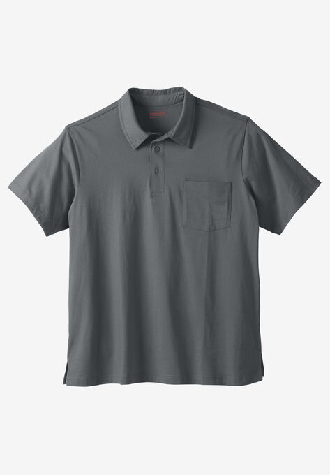 Heavyweight Jersey Polo Shirt, STEEL, hi-res image number null
