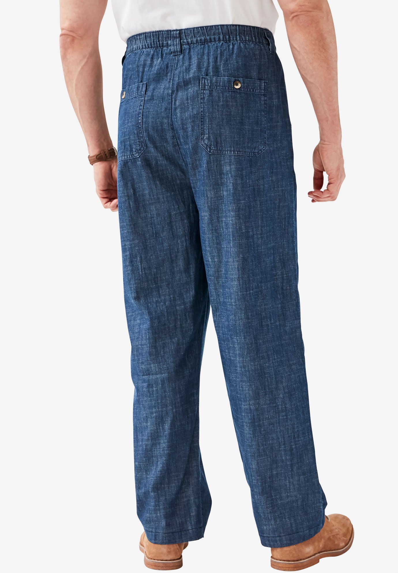 elastic waist jeans for men