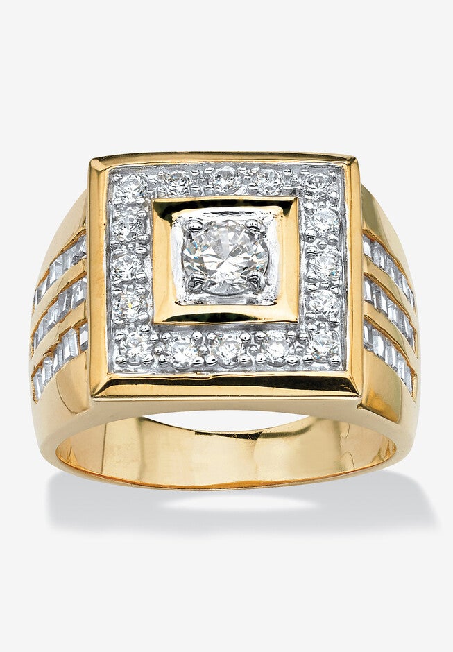 Square Ring , GOLD, hi-res image number 0