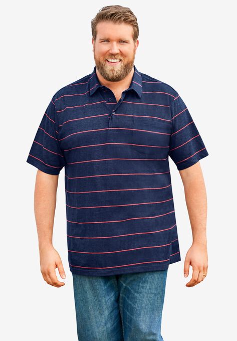 Shrink-Less™ Lightweight Polo T-Shirt, , alternate image number null