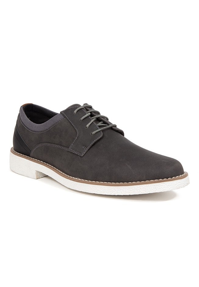 Deer Stags® Belfast Memory Foam Dress Casual Comfort Oxford Shoes, DARK GREY, hi-res image number null