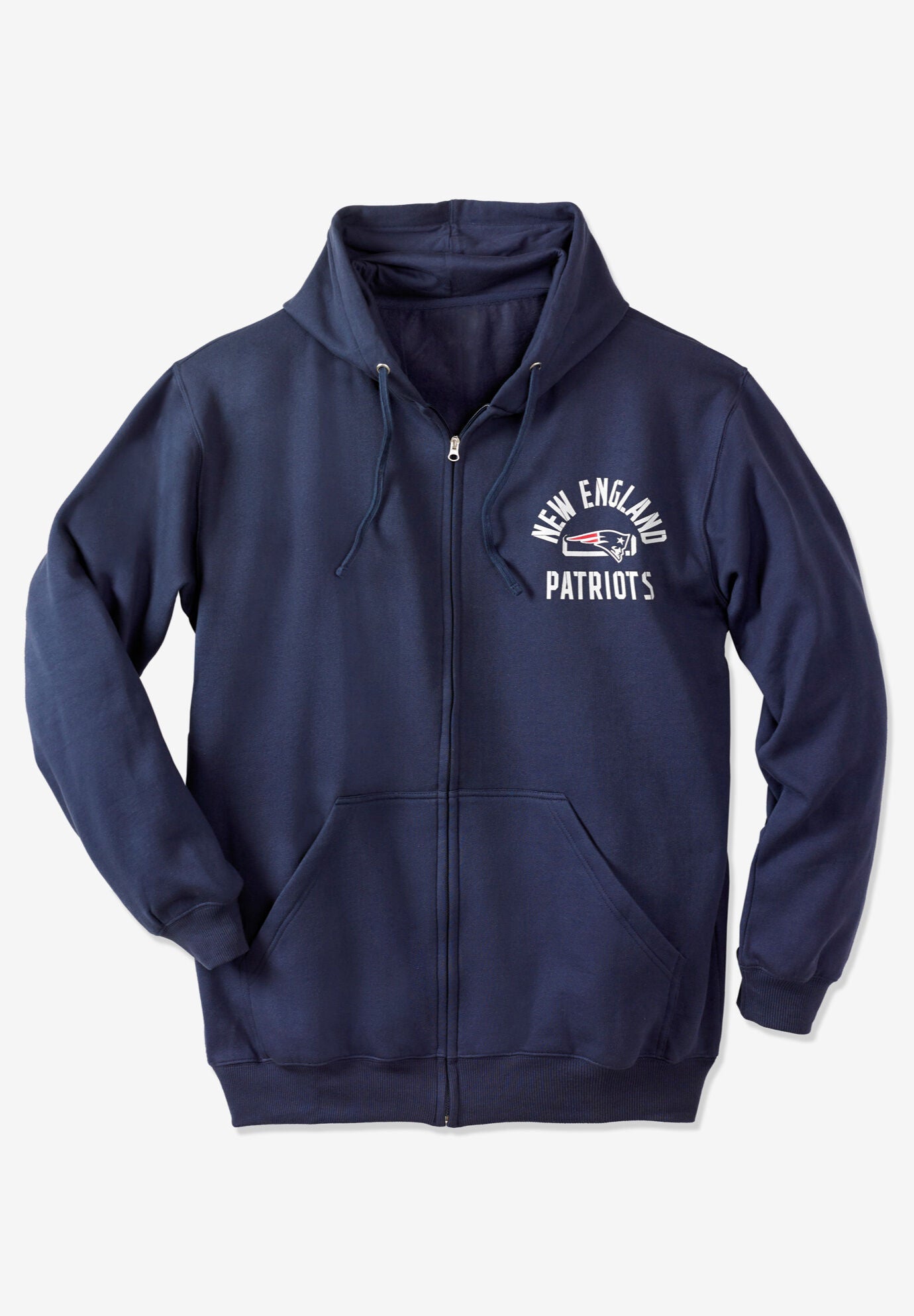 Nfl team color poly knit with sherpa lining zip up shop hoodie