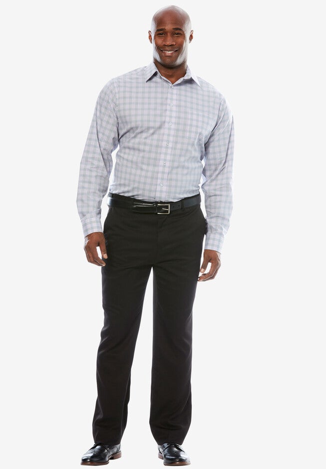 Signature Fit Long-Sleeve Broadcloth Dress Shirt, , alternate image number 1