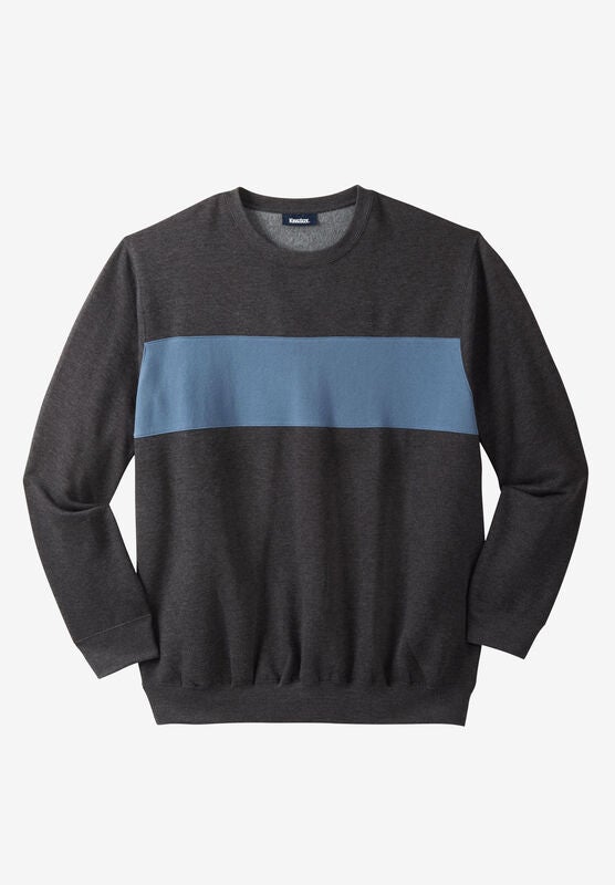 KingSize Mens Big /& Tall Fleece Crewneck Sweatshirt