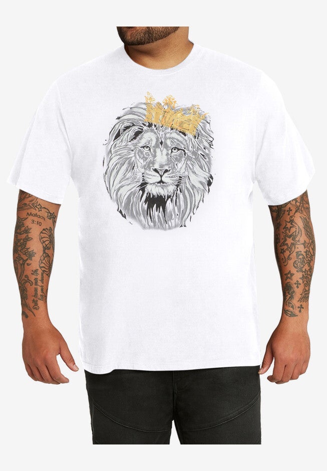MVP Logo Lion King Tee, CRYSTAL WHITE, hi-res image number 0