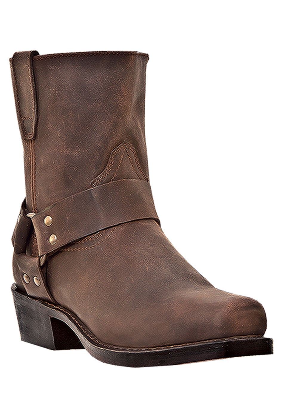 Dingo 7 Harness Boots with Side Zip Brown King Size