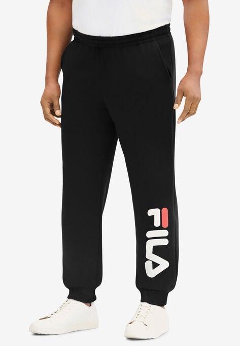 FILA® Logo Fleece Pants, BLACK, hi-res image number null