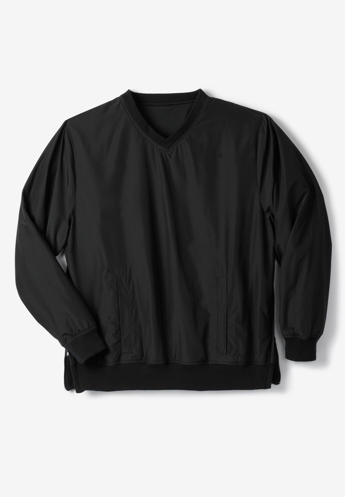 v neck windbreaker pullover