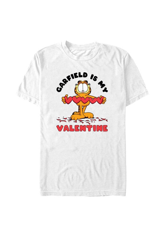 Garfield Is My Valentine Tops & Tees, WHITE, hi-res image number 0