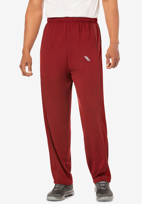 Power Wicking Pants By KS Sport™, RICH BURGUNDY, hi-res image number null