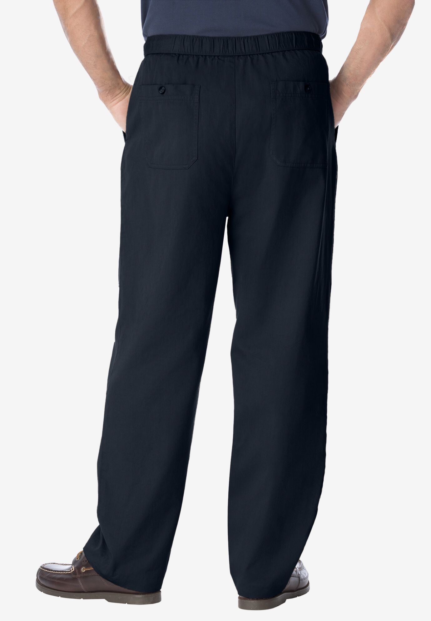 Big and tall full elastic waist dress pants clearance