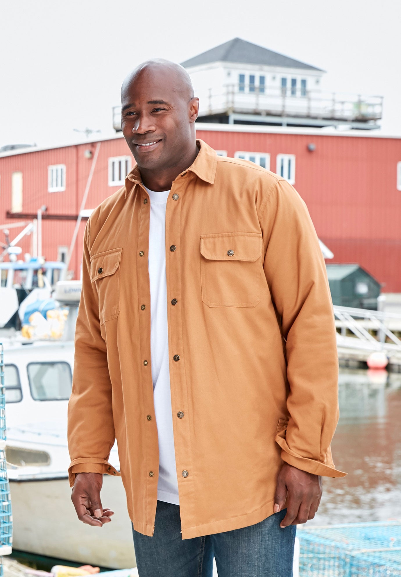 Twill shirt jacket hot sale