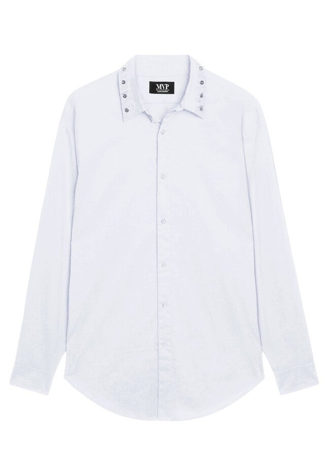 MVP Collections® Spike Collar Button-Down Shirt, , on-hover image number 1