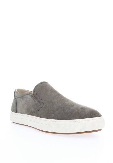 Propet Kip Men'S Suede Slip On Sneakers, GREEN, hi-res image number null