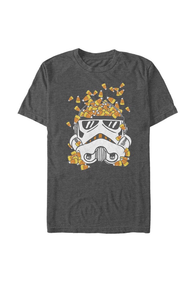 Candy Corn Trooper Tee, CHARCOAL HEATHER, hi-res image number 0