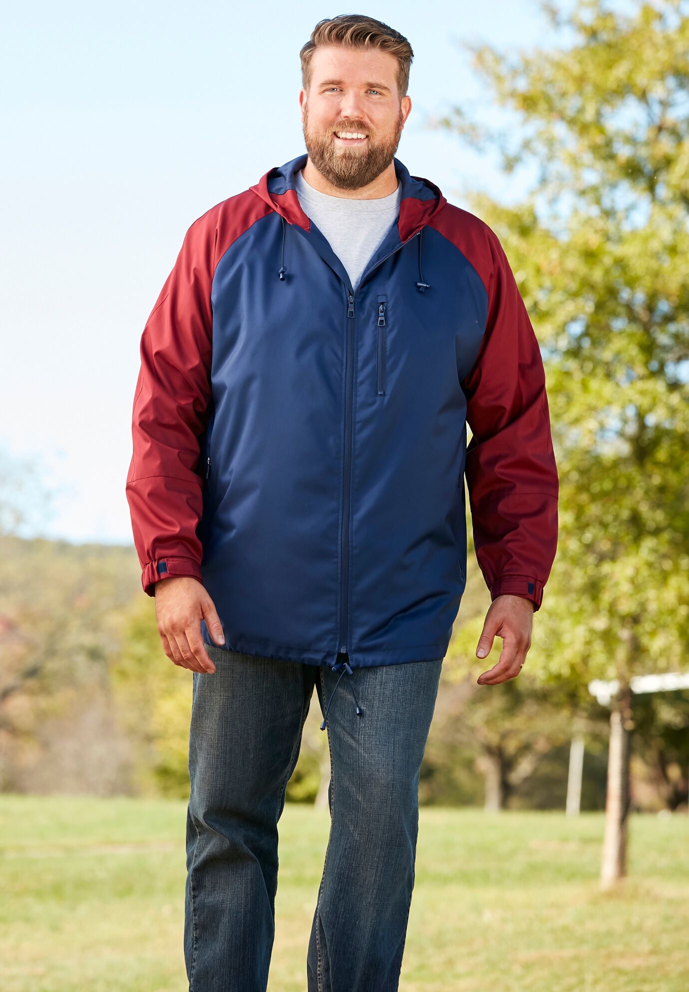 Lightweight Packable Performance Windbreaker Jacket, , alternate image number 4