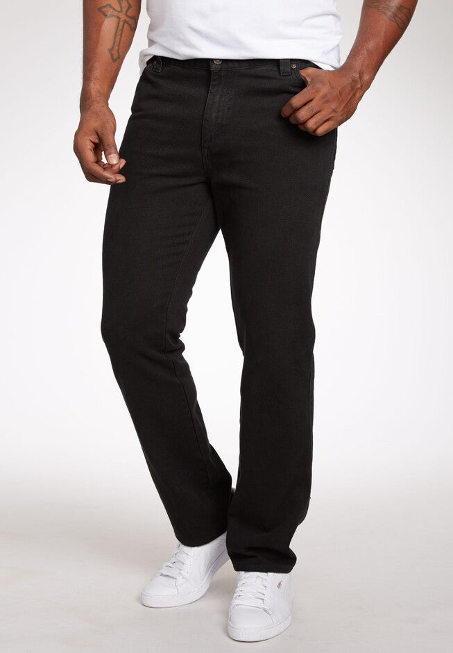Liberty Blues® Straight-Fit Side Elastic 5-Pocket Jeans, NO COLOR, hi-res image number 0