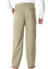 Wrinkle-Free Double-Pleat Pant with Side-Elastic Waist, , on-hover image number null