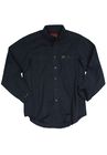 Long-Sleeve Cotton Work Shirt by Wrangler®, NAVY, hi-res image number null