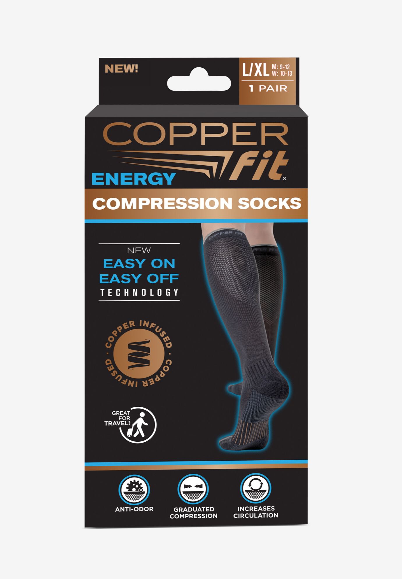 Copper Infused Athletic Ankle Quarter Socks for Mens and Womens 4/5 Pairs 