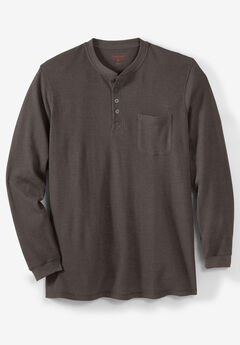 Thermal Pocket Longer-Length Henley by Boulder Creek&reg;, 
