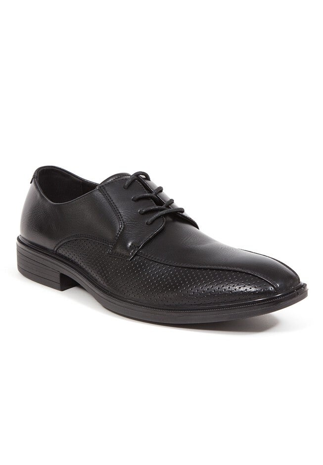 Deer Stags® Tone Runoff Toe Oxford Shoes with Memory Foam, BLACK, hi-res image number null