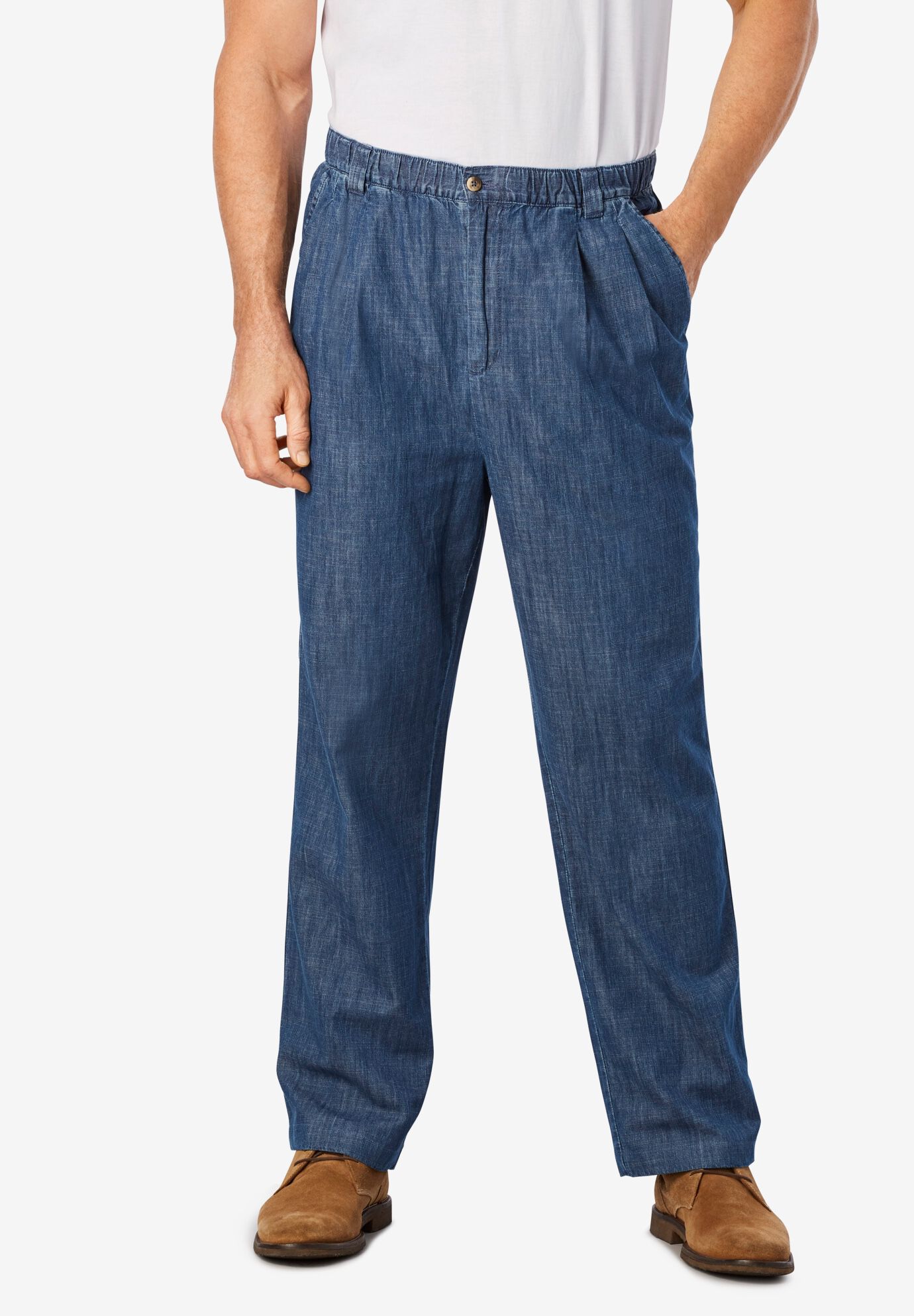 mens elastic waist jeans big and tall