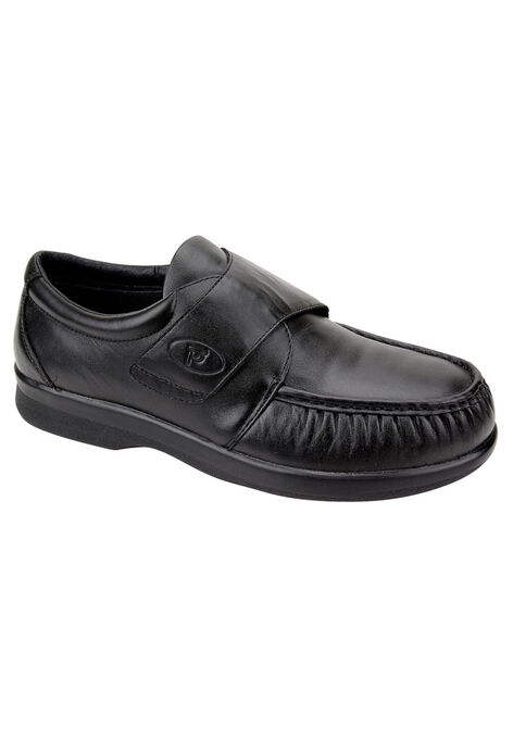 Propét® Pucker Moc Strap Casual Shoes, BLACK, hi-res image number null