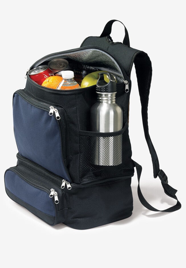 Backpack Cooler, NAVY BLACK COLORBLOCK, hi-res image number 0