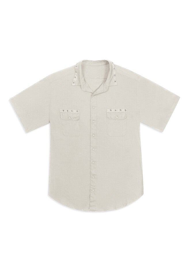 Spike Trim Short Sleeve Shirt, , alternate image number 2