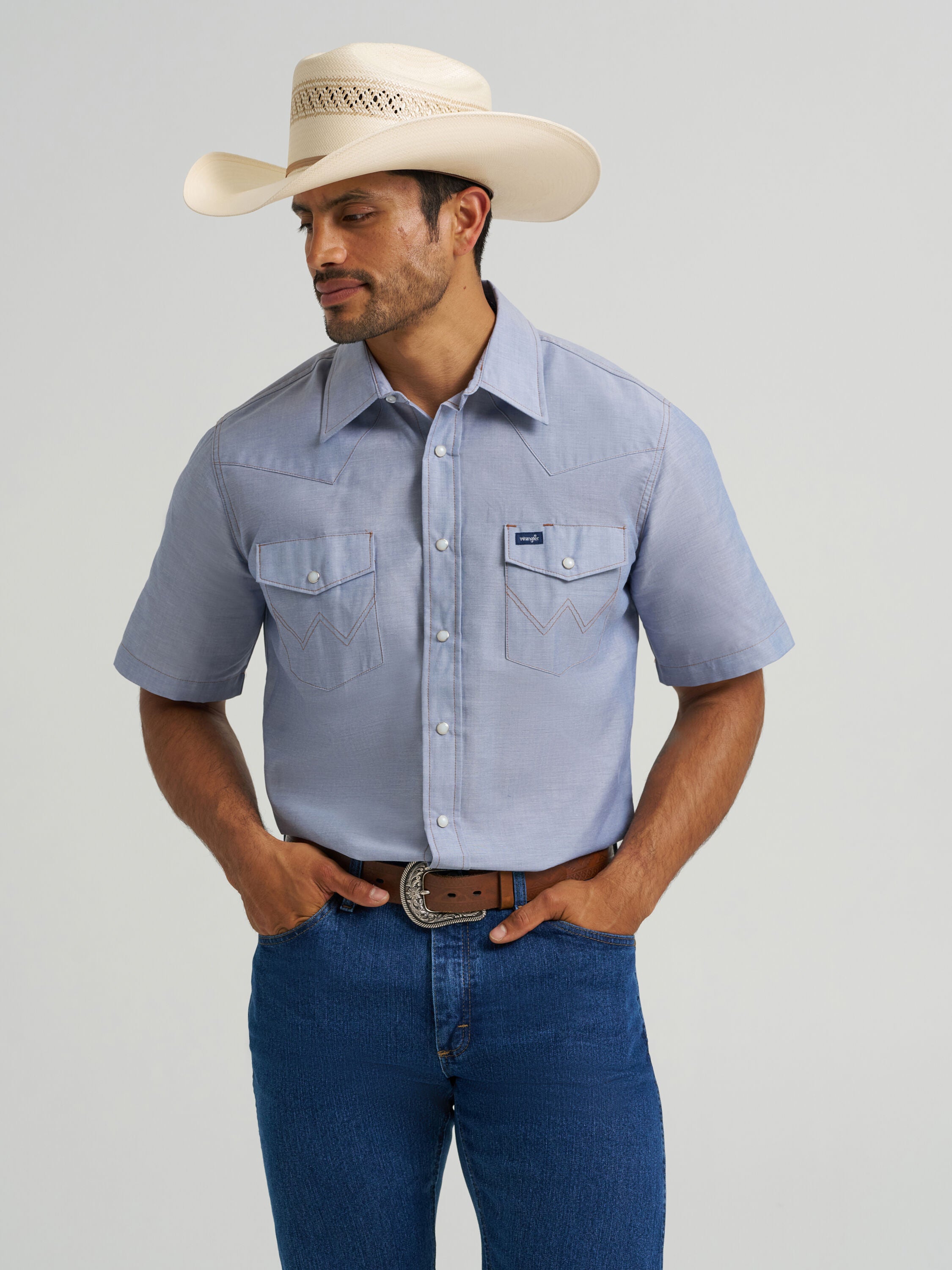 Wrangler Western Short Sleeve Work Shirt