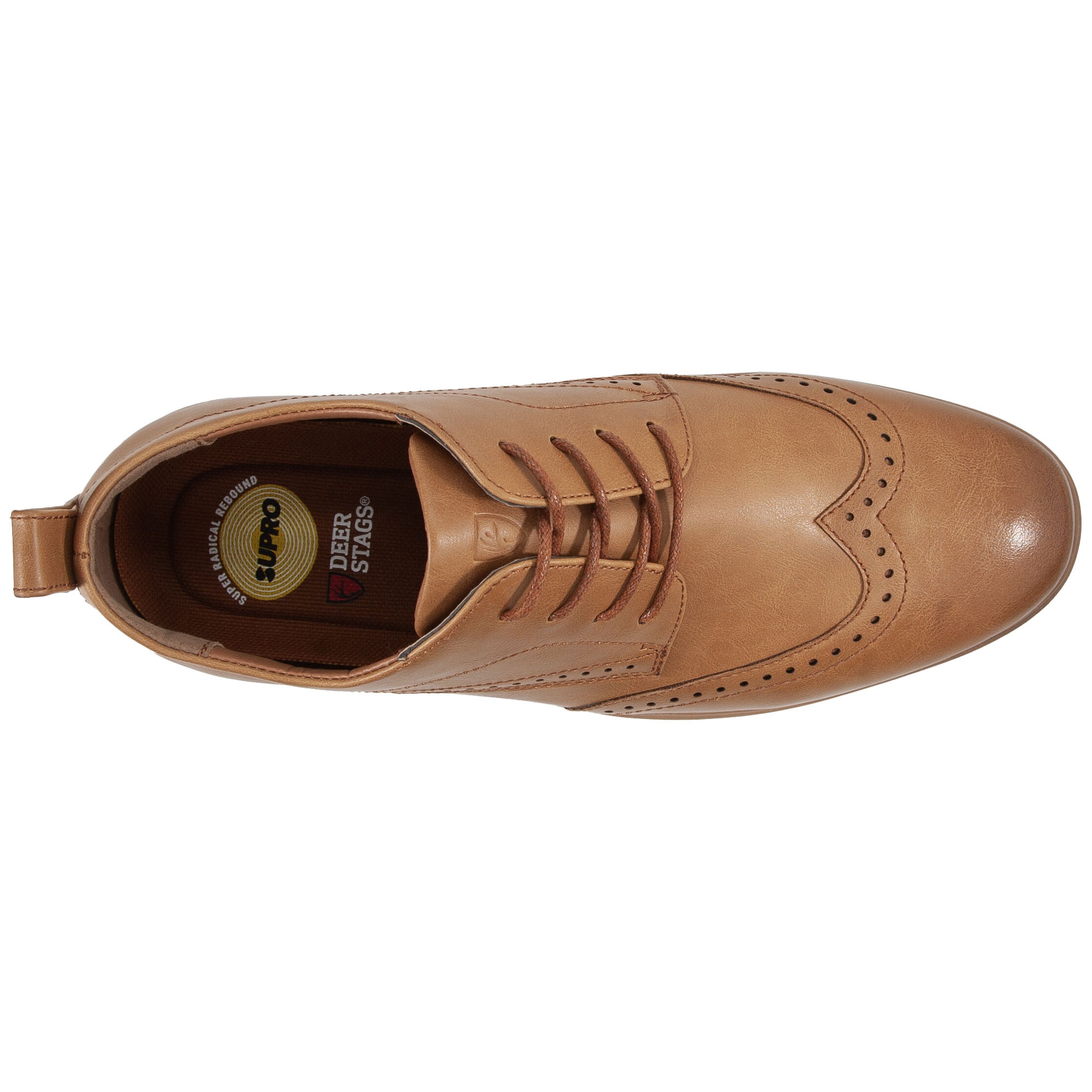 Deer Stags Delgado SUPRO Comfort Wingtip Oxford, HONEY, alternate image number 6