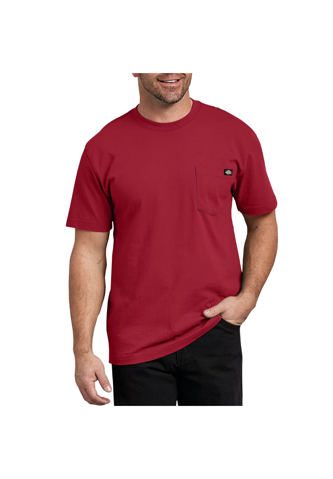 Dickies Short Sleeve Heavyweight T-Shirt, ENGLISH RED, hi-res image number 0